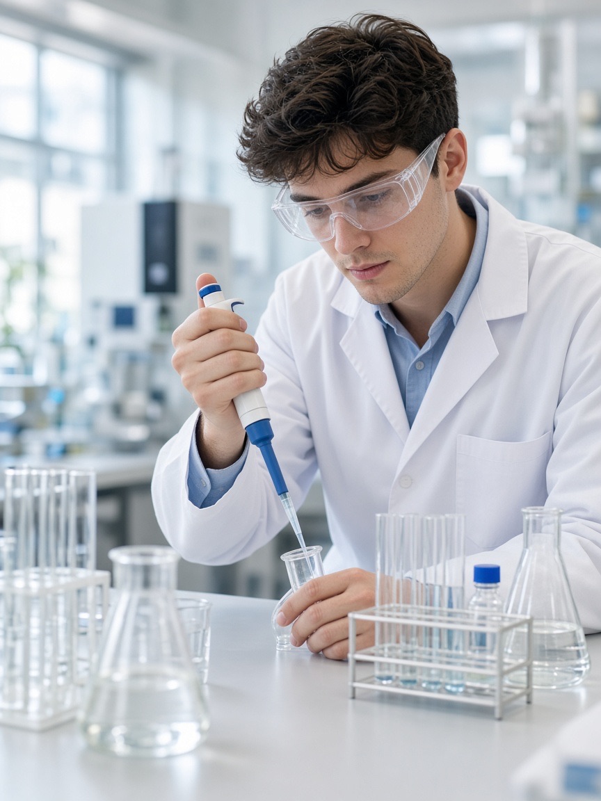 Portrait, researcher in a lab